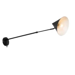 Design wandlamp zwart verstelbaar - Triangolo