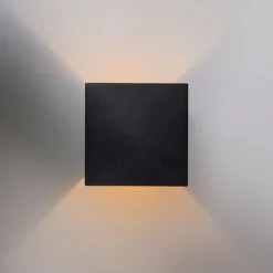 Design wandlamp zwart/goud incl. LED - Caja