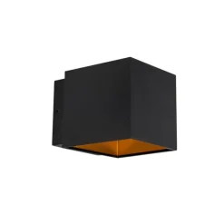 Design wandlamp zwart/goud incl. LED - Caja