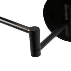 Design wandspiegel zwart incl. LED verstelbaar IP44 met trekkoord - Vicino