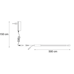 Dimbare LED strip 5 meter RGBW 20W 1600 lm 3000K