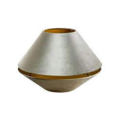 Dubbele velours lampenkap groen met gouden binnenkant