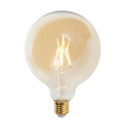 E27 dimbare LED filament lamp G125 goldline 5W 450 lm 2200K