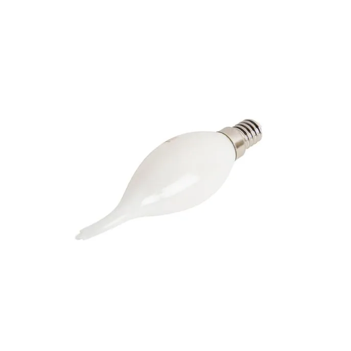 E14 dimbare LED filament lamp tipkaars opaal 3W 250 lm 2350K