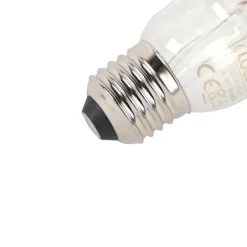 E27 dimbare LED filamentlamp kopspiegel G95 zwart 550lm 2700K