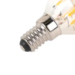 E14 dimbare LED filamentlamp kopspiegel P45 zwart 300 lm 2700K
