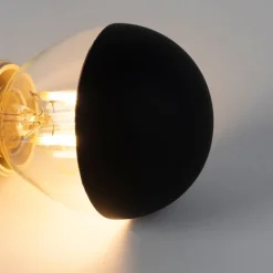 E14 dimbare LED filamentlamp kopspiegel P45 zwart 300 lm 2700K