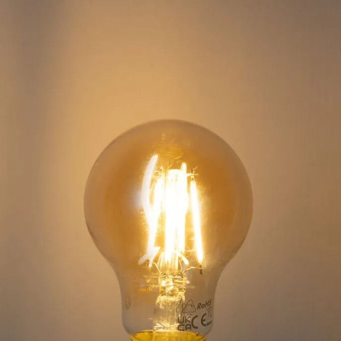 E27 dimbare LED lamp A60 amber 4.5W 420 lm 2200K