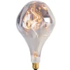 E27 dimbare LED lamp A165 zilver 6W 160 lm 1800K