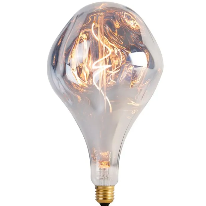 E27 dimbare LED lamp A165 zilver 6W 160 lm 1800K