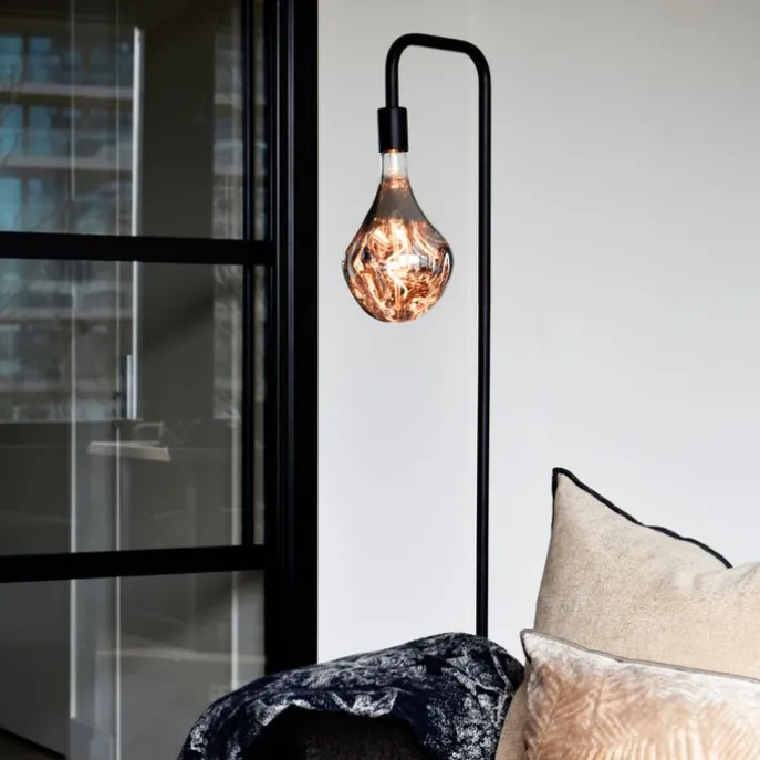 E27 dimbare LED lamp A165 zilver 6W 160 lm 1800K