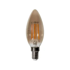 E14 dimbare LED lamp B35 smoke 4W 300 lm 2200K