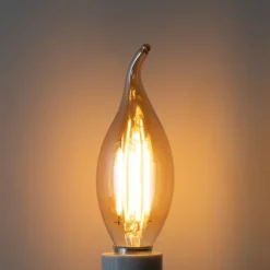 E14 dimbare LED lamp BXS35 goud 4W 450 lm 2200K