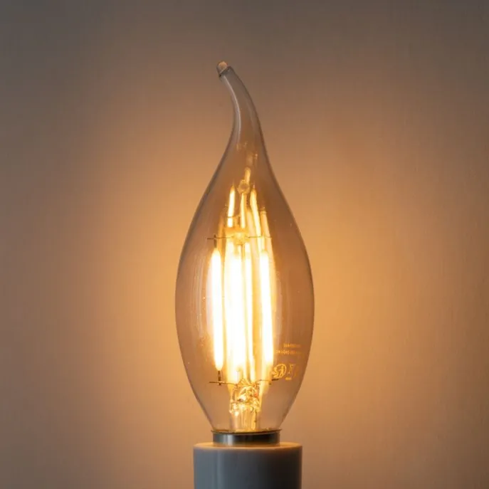 E14 dimbare LED lamp BXS35 smoke 4W 300 lm 2200K