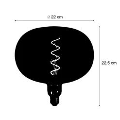E27 dimbare LED lamp DECO 5W 130 lm 1800K