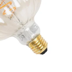 E27 dimbare LED lamp G125 amber 4W 200 lm 2000K