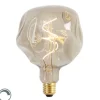 E27 dimbare LED lamp G125 brons 4W 120 lm 1800K