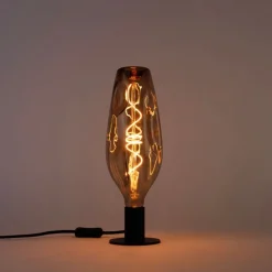 E27 dimbare LED lamp G110 bruin 4W 80 lm 1800K