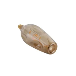 E27 dimbare LED lamp G110 bruin 4W 80 lm 1800K