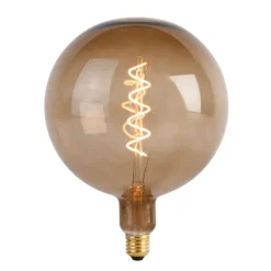 E27 dimbare LED lamp G200 bruin 4W 130 lm 1800K