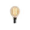 E14 dimbare LED lamp G45 goud 4W 330 lm 2100K