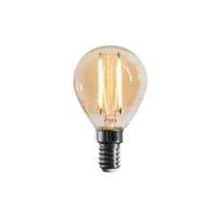 E14 dimbare LED lamp G45 goud 4W 330 lm 2100K