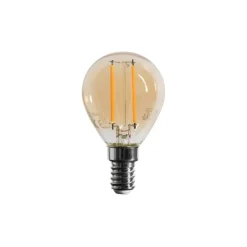 E14 dimbare LED lamp G45 goud 4W 330 lm 2100K