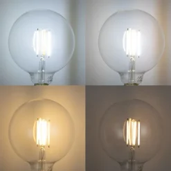 E27 dimbare LED lamp G125 helder 7W 806 lm 2700-6500K