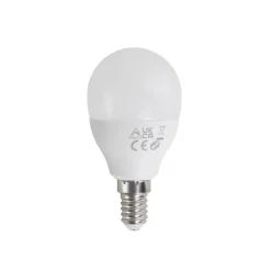E14 dimbare LED lamp G45 opaal 4.9W 470 lm 2700-6500K