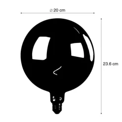 E27 dimbare LED lamp G200 regenboog 4W 40 lm 2000K