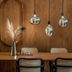 E27 dimbare LED lamp G200 regenboog 4W 40 lm 2000K