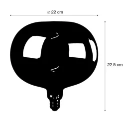 E27 dimbare LED lamp G220 regenboog 4W 40 lm 2000K