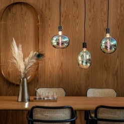 E27 dimbare LED lamp G220 regenboog 4W 40 lm 2000K