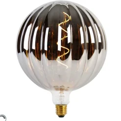 E27 dimbare LED lamp G200 smoke 4W 40 lm 2200K