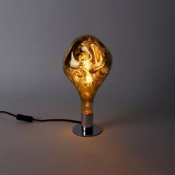 E27 dimbare LED lamp G165 spiegel goud 6W 100 lm 1800K