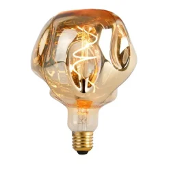 E27 dimbare LED lamp G125 spiegel goud 4W 75 lm 1800K