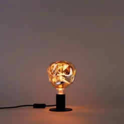 E27 dimbare LED lamp G125 zilver 4W 75 lm 1800K