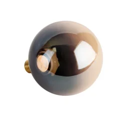 E27 dimbare LED lamp G125 zwart goud 3,5W 80 lm 1800K