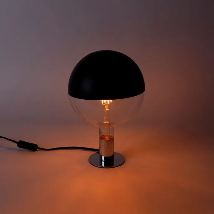 E27 dimbare LED lamp kopspiegel G200 zwart 6W 360 lm 1800K