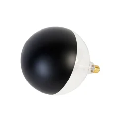 E27 dimbare LED lamp kopspiegel G200 zwart 6W 360 lm 1800K