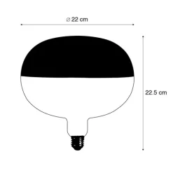 E27 dimbare LED lamp kopspiegel goud 6W 360 lm 1800K
