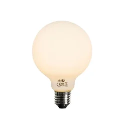E27 dimbare LED lamp opaal G95 5W 450 lm 2200K
