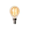 E14 dimbare LED lamp P45 goud 3W 250 lm 2200K