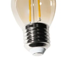 E27 dimbare LED lamp P45 goud 3W 250 lm 2200K