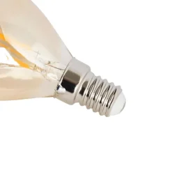 E14 dimbare LED lamp P45 goud 3,5W 330 lm 2100K