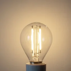 E14 dimbare LED lamp P45 helder glas 3W 250 lm 3000K