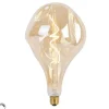 E27 dimbare LED lamp PS160 goud 6W 340 lm 1800K