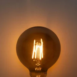 E27 dimbare LED lamp smoke G95 5W 200 lm 1900K