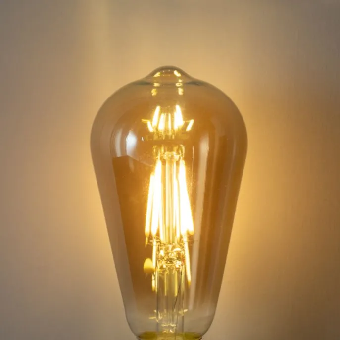 E27 dimbare LED lamp ST64 smoke glas 5W 450 lm 2700K