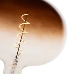 E27 dimbare LED lampen G220 bruin 4,9W 130 lm 1800K